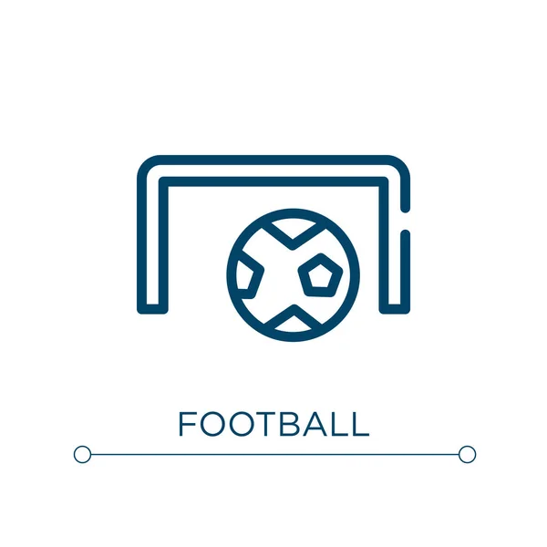 Icono Fútbol Ilustración Lineal Vectores Esquema Vector Icono Fútbol Símbolo — Vector de stock