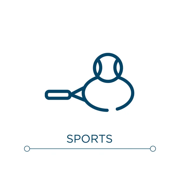 Sports Icon Linear Vector Illustration Outline Sports Icon Vector Thin — Stock Vector