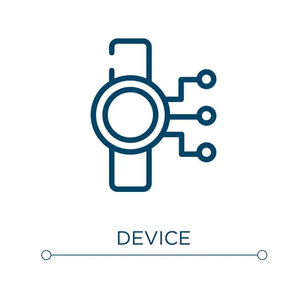 Значок Устройства Линейная Векторная Иллюстрация Вектор Значков Контура Устройства Тонкая — стоковый вектор