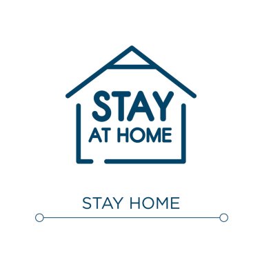 Ev ikonu olarak kal. Doğrusal vektör çizimi. Ana hatlar ev ikonu vektörü olarak kalsın. Web ve mobil uygulamalarda kullanmak için ince çizgi sembolü, logo, yazdırma ortamı.