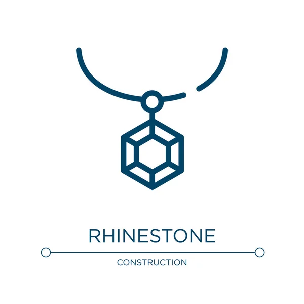ไอคอน Rhinestone ภาพเวกเตอร งเส นจากคอลเลกช นงานฝ เวกเตอร ไอคอน Rhinestone โครงร — ภาพเวกเตอร์สต็อก
