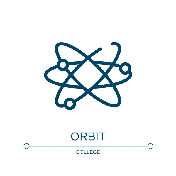 Orbit Symbol Lineare Vektorillustration Aus Der Wissenschaftlichen Sammlung Umrisssymbolvektor Der — Stockvektor