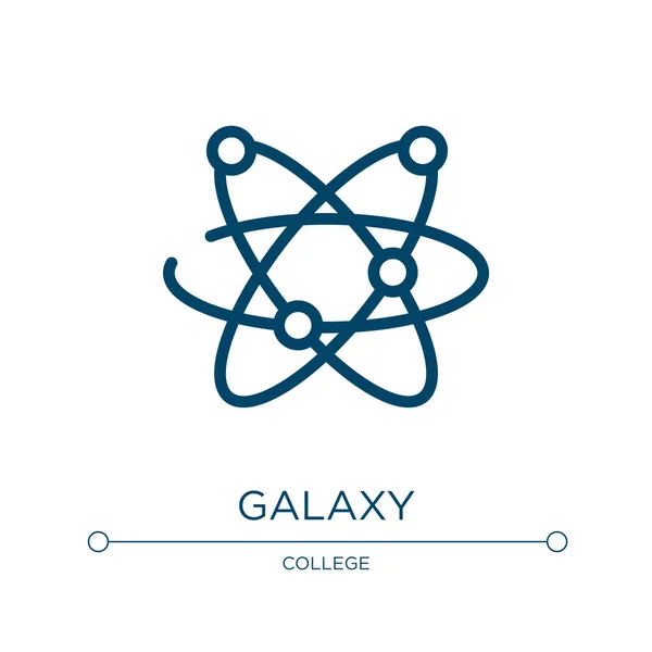 Galaxie Symbol Lineare Vektorillustration Aus Der Sammlung Der Biotechnologie Umriss — Stockvektor
