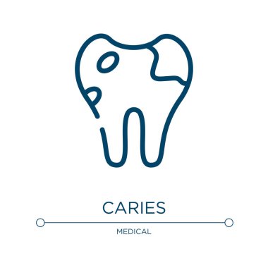 Taşıyıcı ikon. Dişçi koleksiyonundan doğrusal vektör çizimi. Taslak taşıyıcı simge vektörü. Web ve mobil uygulamalarda kullanmak için ince çizgi sembolü, logo, yazdırma ortamı.