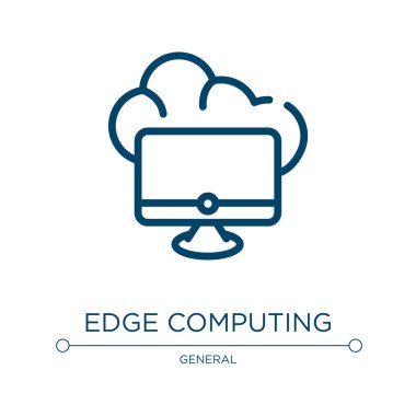 Kenar hesaplama simgesi. Genel koleksiyondan doğrusal vektör çizimi. Dış hat kenar hesaplama simgesi vektörü. Web ve mobil uygulamalarda kullanmak için ince çizgi sembolü, logo, yazdırma ortamı.