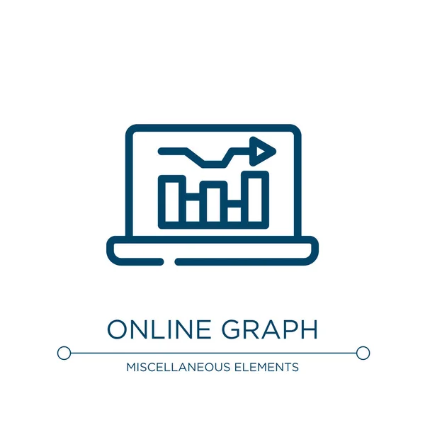 온라인 그래프 아이콘 프로젝트 컬렉션의 온라인 그래프 아이콘 모바일 사용하기 — 스톡 벡터