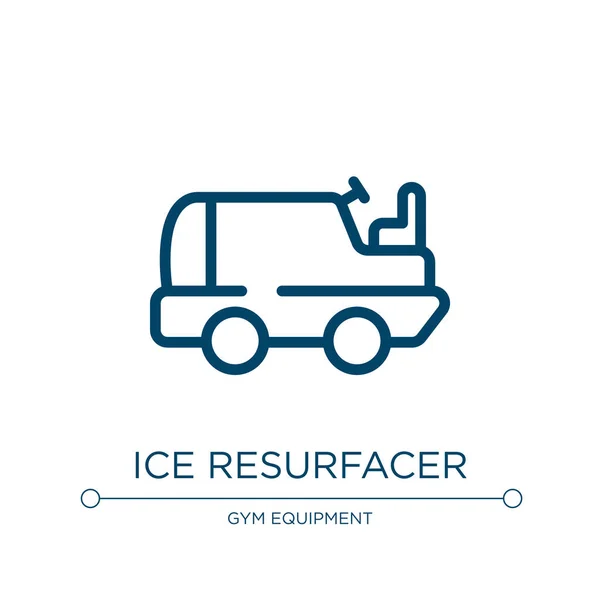 Ice Resurfacer Icon Linear Vector Illustration Winter Sports Collection Outline — Stock Vector