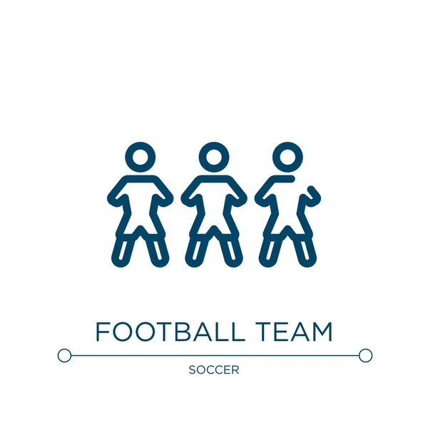 Icono Del Equipo Fútbol Ilustración Lineal Vectorial Colección Fútbol Esquema — Vector de stock