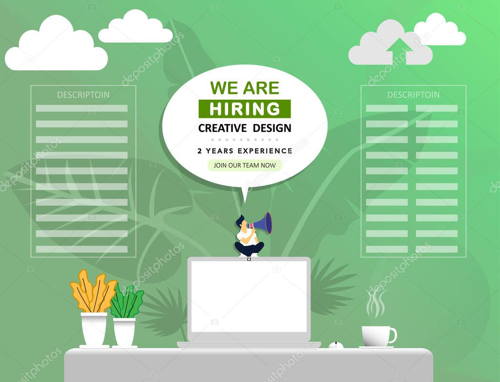 vector bussines for creative designer hiring 