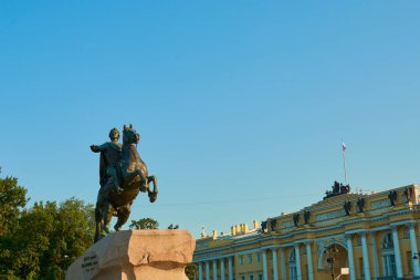 Limanda büyük anıt nehir görünümünden peter