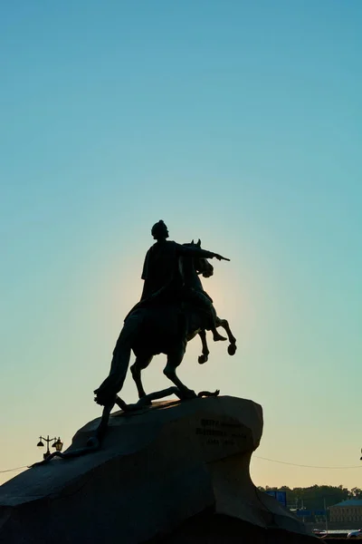 Pierre Grand Monument Vue Sur Rivière Depuis Front Mer — Photo