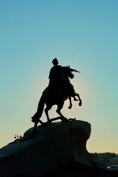 Pedro Gran Monumento Vista Del Río Desde Paseo Marítimo — Foto de Stock