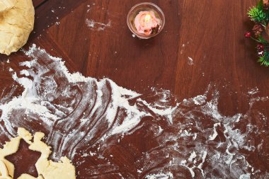 «Ana sayfa» hamur yakın çekim görünümünü ve hazırlıkları için pasta unu