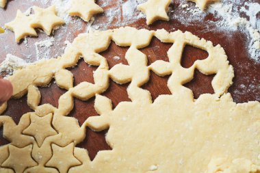 «Ana sayfa» hamur yakın çekim görünümünü ve hazırlıkları için pasta unu