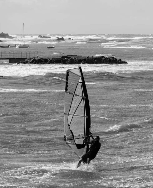 Sea Waves Wind Surfing Summer Windy Day — Stock Photo, Image