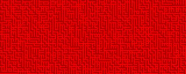 kırmızı soyut geometrik labirent doku arkaplanı, kopyalama alanı