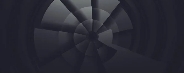 Abstrakte Hintergrundabbildung Digitale Spirale Schwarz — Stockfoto
