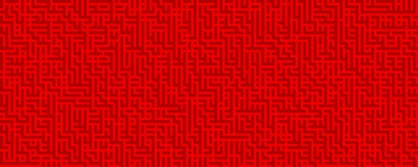 Vermelho Abstrato Geométrico Labirinto Textura Fundo Espaço Cópia — Fotografia de Stock
