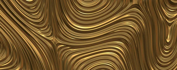 Abstract Digital Wallpaper Shiny Liquid Gold Background — Stock Photo, Image