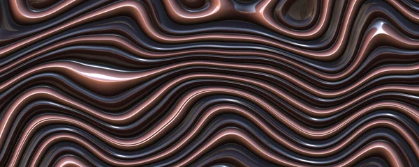 Хвилястий Рідкий Солодкий Шоколадний Морозиво Фон — стокове фото