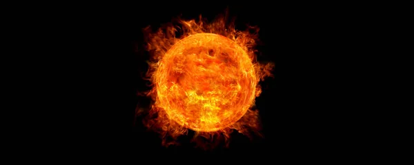 背景图解 太阳之火 — 图库照片
