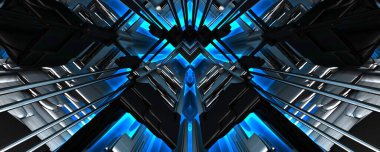 soyut arkaplan çizimi, dijital tünel