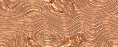 Lüks dalgalı, soyut gül rengi, altın desenli arka plan