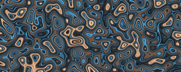 Αφηρημένη Απεικόνιση Φόντου Κυματιστή Μπλε Φούσκα — Φωτογραφία Αρχείου