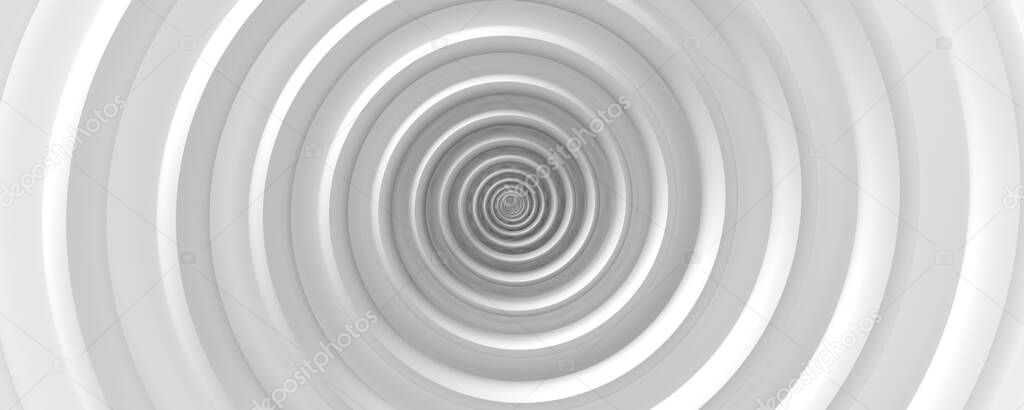 3d white circular background
