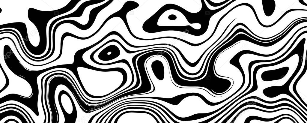 black white abstract texture background, waves 