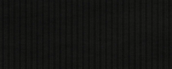 Black Knitted Fabric Texture Background — Stock Photo, Image