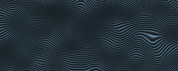 Голубые Плотные Линии Фона Волнами — стоковое фото