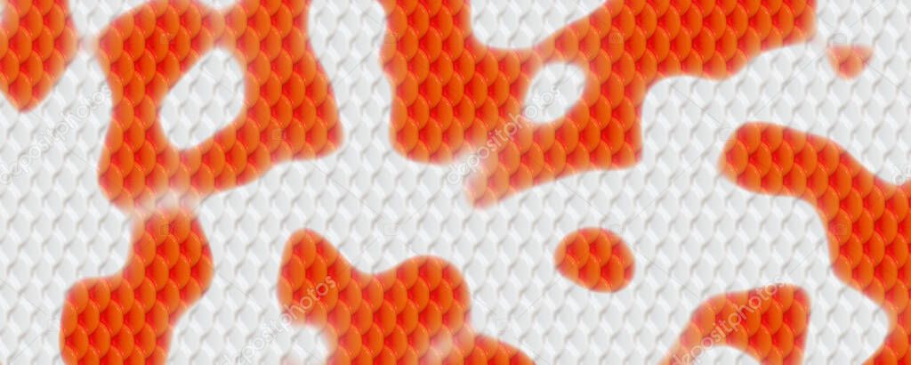white orange koi fish skin texture pattern