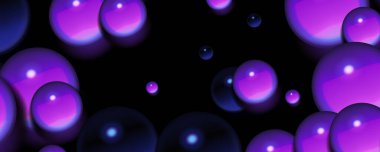 İnci köpüklü mor toplar arka plan