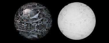 3D soyut yabancı gezegen