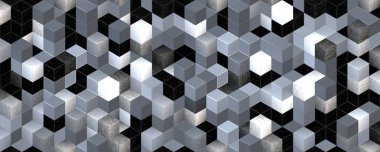 Metalik ve ahşap desenli küp arkaplan