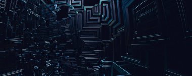 3d soyut çizgili oda arkaplanı