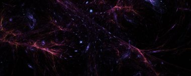 Nebula bulutları ile soyut alan arkaplanı