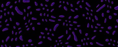 Mor bakteri virüsü parçacık arkaplanı