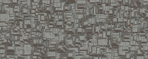 Materiaal Metalen Geometrische Buitenaardse Ruimteschip Muur Achtergrond — Stockfoto