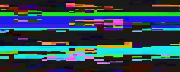 Oud Scherm Televisie Glitch Vervorming Effect — Stockfoto