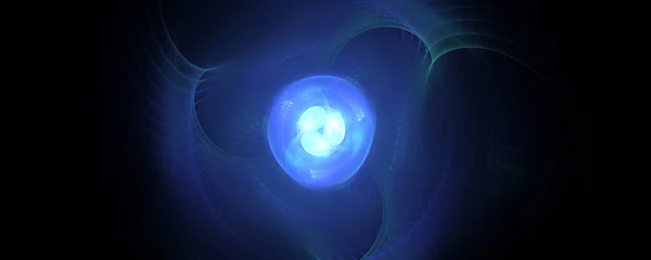 Blue plasma energy ball fusion into one light