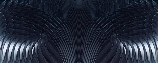 Abstracte Zwarte Demon Vleugels Achtergrond — Stockfoto