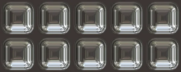3Dマテリアルウィンドウガラスブロックの背景 — ストック写真