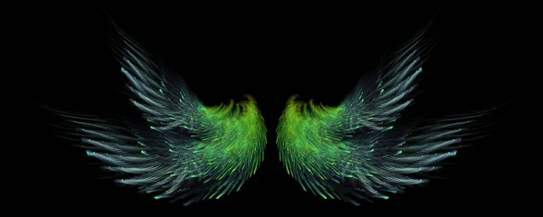 Abstract Green Fairy Wings Background — Stock Photo, Image