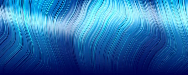 Wavy Hair Blue Background — Stock Photo, Image