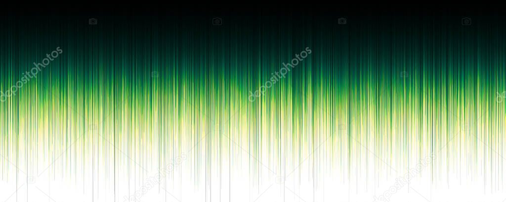Background of green light stripes