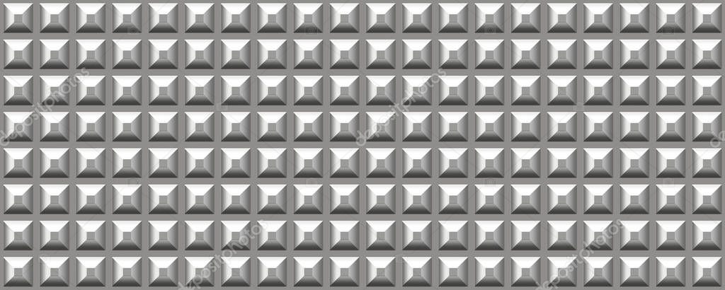 3d material simple studded metal panel background