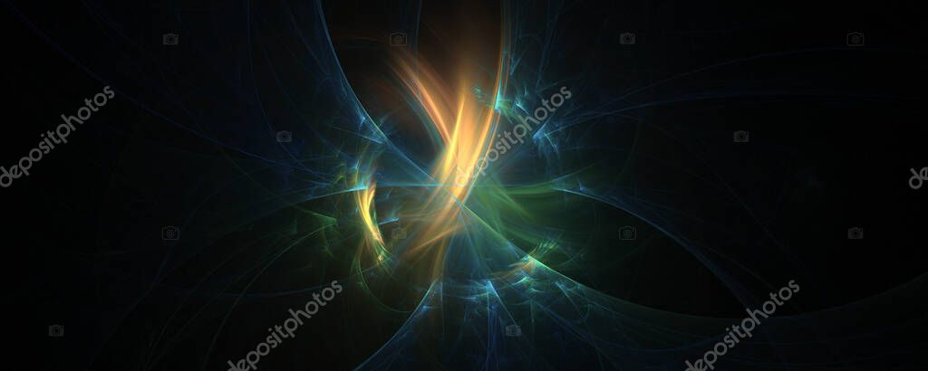 Circle fractal energy background