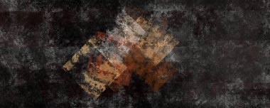 İfade kare paslı metal yüzey arkaplanı